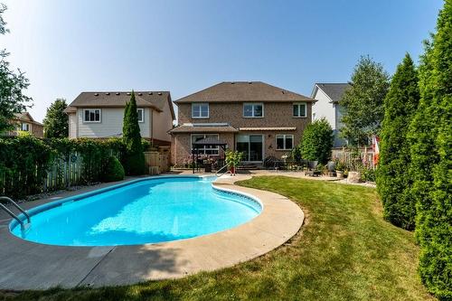 2247 Pathfinder Drive, Burlington, ON - Outdoor With In Ground Pool With Deck Patio Veranda With Backyard With Exterior