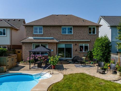 2247 Pathfinder Drive, Burlington, ON - Outdoor With In Ground Pool With Deck Patio Veranda