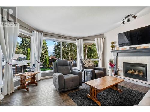 2876 Juniper Crescent, Blind Bay, BC - Indoor Photo Showing Living Room With Fireplace