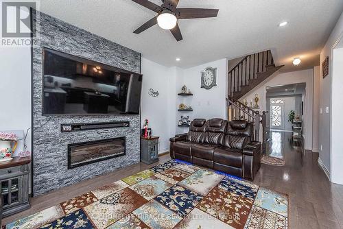 17 Bachelor Street, Brampton (Northwest Brampton), ON - Indoor Photo Showing Living Room With Fireplace