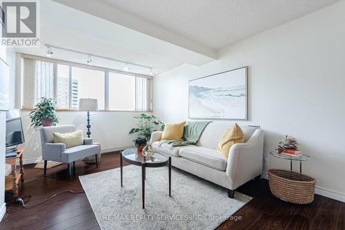 1001 - 3695 Kaneff Crescent, Mississauga (Mississauga Valleys), ON - Indoor Photo Showing Living Room