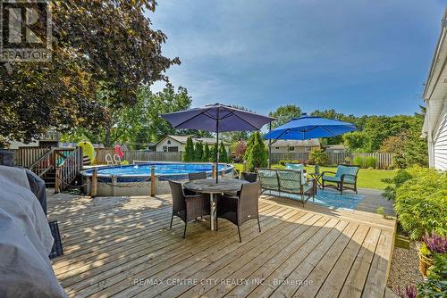 6273 Stone Church Road, Central Elgin, ON - Outdoor With Above Ground Pool With Deck Patio Veranda