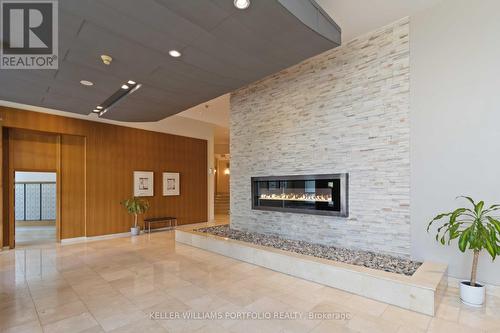 3204 - 220 Burnhamthorpe Road, Mississauga (City Centre), ON - Indoor With Fireplace