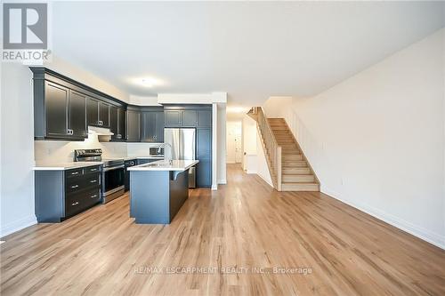 14 Bayberry Lane, Hamilton, ON - Indoor Photo Showing Kitchen With Stainless Steel Kitchen With Upgraded Kitchen