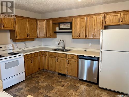 B 1159 Taisey Crescent, Estevan, SK - Indoor Photo Showing Kitchen With Double Sink