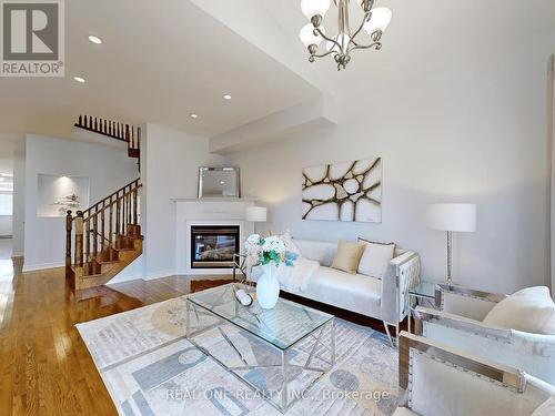 125 Goldenwood Cres Crescent, Markham, ON - Indoor Photo Showing Living Room With Fireplace