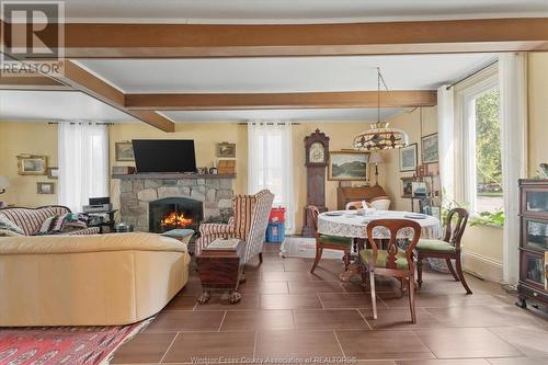 1337 Front Road South, Amherstburg, ON - Indoor Photo Showing Living Room With Fireplace