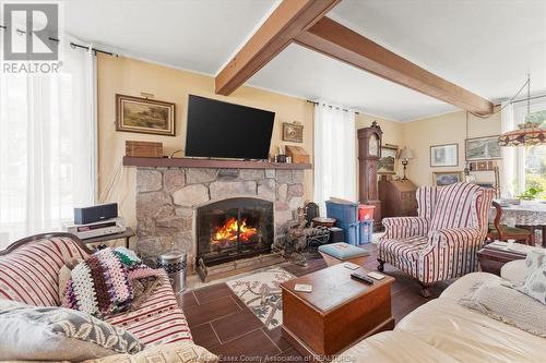 1337 Front Road South, Amherstburg, ON - Indoor Photo Showing Living Room With Fireplace