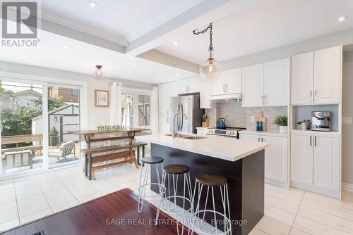 16 French Avenue, Toronto (Rockcliffe-Smythe), ON - Indoor Photo Showing Kitchen With Double Sink With Upgraded Kitchen