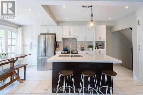 16 French Avenue, Toronto (Rockcliffe-Smythe), ON - Indoor Photo Showing Kitchen With Stainless Steel Kitchen With Double Sink With Upgraded Kitchen