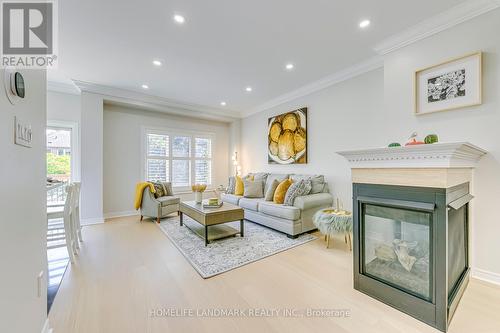 416 Spring Blossom Crescent, Oakville (Iroquois Ridge North), ON - Indoor Photo Showing Living Room With Fireplace