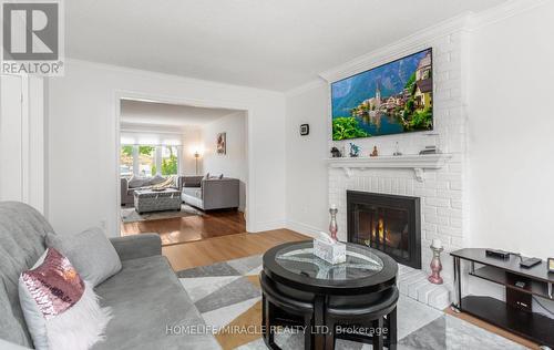 82 Northampton Street, Brampton (Westgate), ON - Indoor Photo Showing Living Room With Fireplace