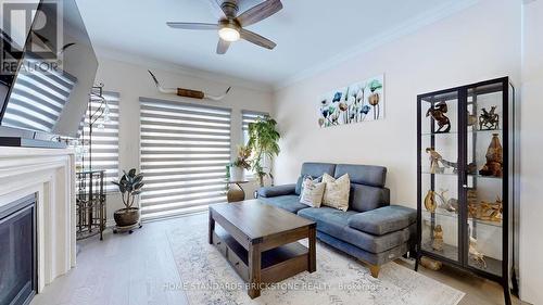 107 Connell Drive, Georgina (Keswick North), ON - Indoor Photo Showing Living Room With Fireplace