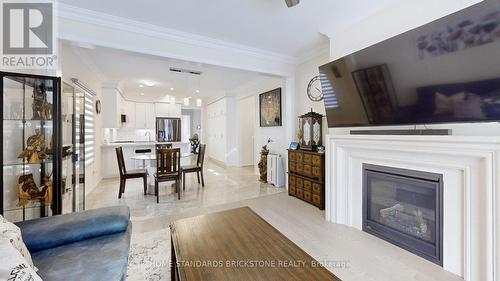 107 Connell Drive, Georgina (Keswick North), ON - Indoor Photo Showing Living Room With Fireplace