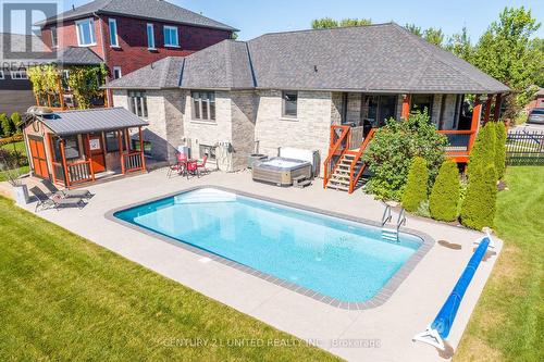 435 Raymond Street, Peterborough (Northcrest), ON - Outdoor With In Ground Pool With Deck Patio Veranda