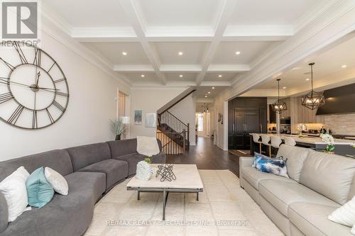 1214 Pondside Trail, Oakville (Glen Abbey), ON - Indoor Photo Showing Living Room With Fireplace