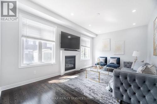 58 Russell Creek Drive, Brampton (Sandringham-Wellington North), ON - Indoor Photo Showing Living Room With Fireplace