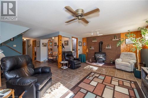 1940 8Th Avenue E, Owen Sound, ON - Indoor Photo Showing Living Room With Fireplace