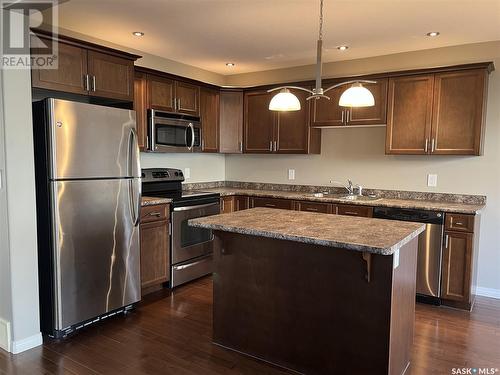 52 1600 Muzzy Drive, Prince Albert, SK - Indoor Photo Showing Kitchen With Stainless Steel Kitchen With Double Sink