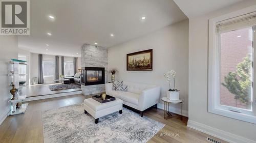 137 Longwater Chase, Markham, ON - Indoor Photo Showing Living Room With Fireplace