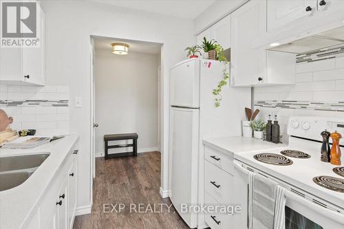 108 - 120 Nonquon Road, Oshawa (Centennial), ON - Indoor Photo Showing Kitchen With Double Sink