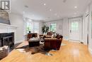 938 Meadow Wood Road, Mississauga, ON  - Indoor Photo Showing Living Room With Fireplace 