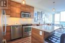 2305 - 15 Viking Lane, Toronto (Islington-City Centre West), ON  - Indoor Photo Showing Kitchen With Stainless Steel Kitchen With Upgraded Kitchen 