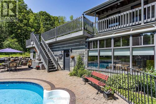 335 Murray Road, Penetanguishene, ON - Outdoor With In Ground Pool With Balcony