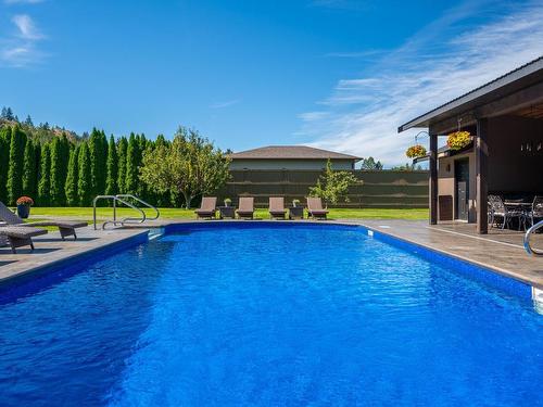 595 Durango Drive, Kamloops, BC - Outdoor With In Ground Pool With Backyard