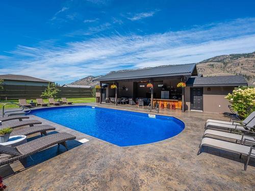 595 Durango Drive, Kamloops, BC - Outdoor With In Ground Pool With Deck Patio Veranda