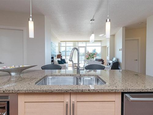 N501-737 Humboldt St, Victoria, BC - Indoor Photo Showing Kitchen With Double Sink