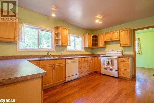 1141 Grindstone Road, Plevna, ON - Indoor Photo Showing Kitchen With Double Sink