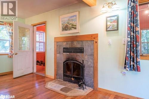 1141 Grindstone Road, Plevna, ON - Indoor With Fireplace