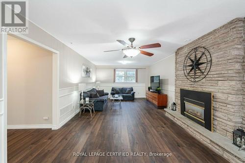 62 Hillside Drive, Brampton (Westgate), ON - Indoor Photo Showing Living Room With Fireplace