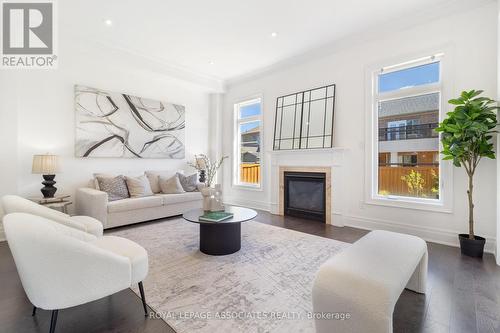 96 Torrey Pines Road, Vaughan (Kleinburg), ON - Indoor Photo Showing Living Room With Fireplace