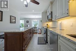 Granite counter tops with plenty of space for prep - 