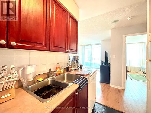 8 0 1 - 228 Queens Quay, Toronto (Waterfront Communities), ON - Indoor Photo Showing Kitchen With Double Sink