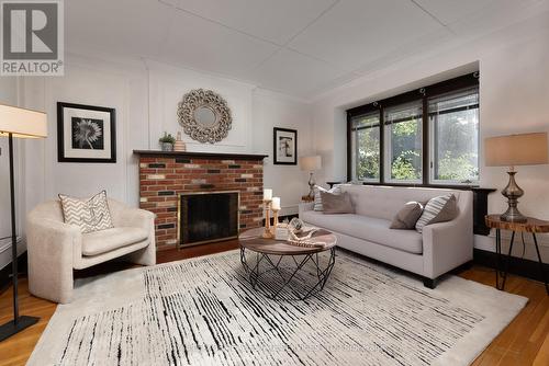 65 Normandy Boulevard, Toronto (Woodbine Corridor), ON - Indoor Photo Showing Living Room With Fireplace