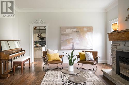 371 Maple Avenue S, Brant (Burford), ON - Indoor Photo Showing Living Room With Fireplace