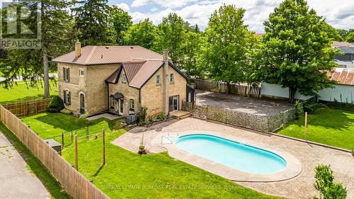 371 Maple Avenue S, Brant (Burford), ON - Outdoor With In Ground Pool With Backyard