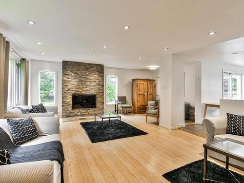 Salon - 11 Rue St-Paul O., Sainte-Agathe-Des-Monts, QC - Indoor Photo Showing Living Room With Fireplace