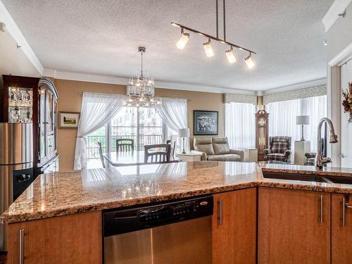 Cuisine - 303-1101 Boul. Lucille-Teasdale, Terrebonne (Lachenaie), QC - Indoor Photo Showing Kitchen With Double Sink