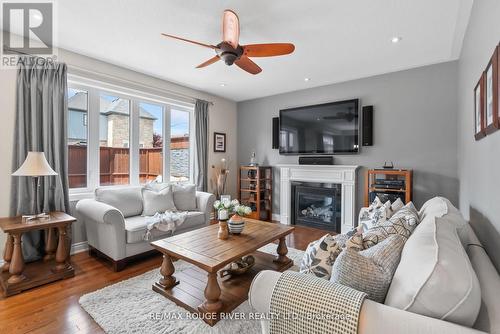 6 Buttonshaw Street, Clarington (Bowmanville), ON - Indoor Photo Showing Living Room With Fireplace