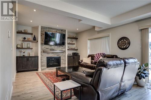 51 Su Kittling Ridge Court, Sudbury, ON - Indoor Photo Showing Living Room With Fireplace