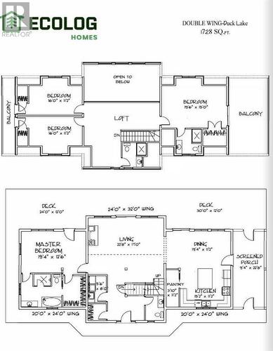 EcoLog Home Floor Plan - 1018 Tally Ho Winter Park Road, Lake Of Bays (Twp), ON 