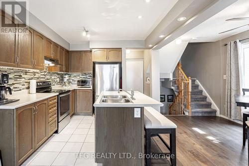 13 Blunden Road, Ajax (Central East), ON - Indoor Photo Showing Kitchen With Stainless Steel Kitchen With Double Sink With Upgraded Kitchen