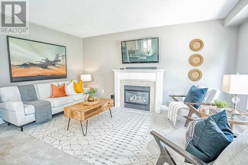 129 Russell Street, Halton Hills (Georgetown), ON - Indoor Photo Showing Living Room With Fireplace