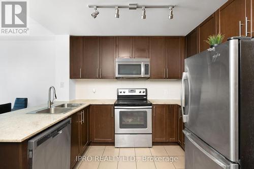 1103 - 3985 Grand Park Drive W, Mississauga (City Centre), ON - Indoor Photo Showing Kitchen With Double Sink