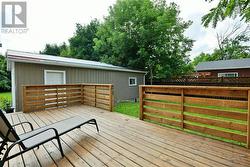 Deck overlooking the back yard - 