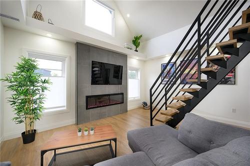 198 Dundurn Street S, Hamilton, ON - Indoor Photo Showing Living Room With Fireplace